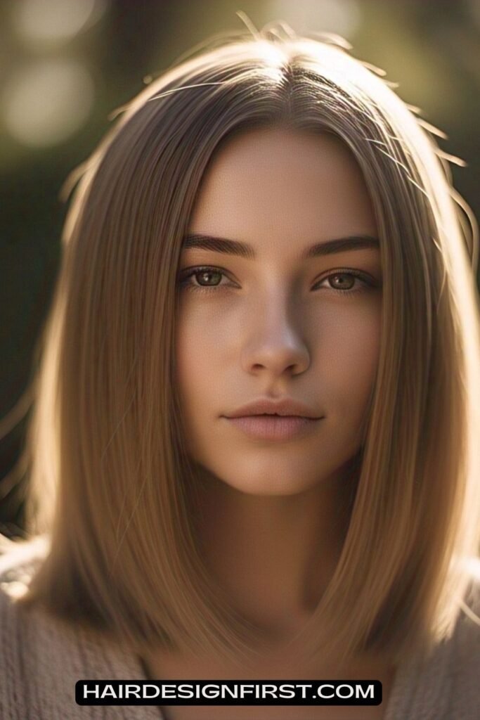 Blunt Lob for Fine Hair