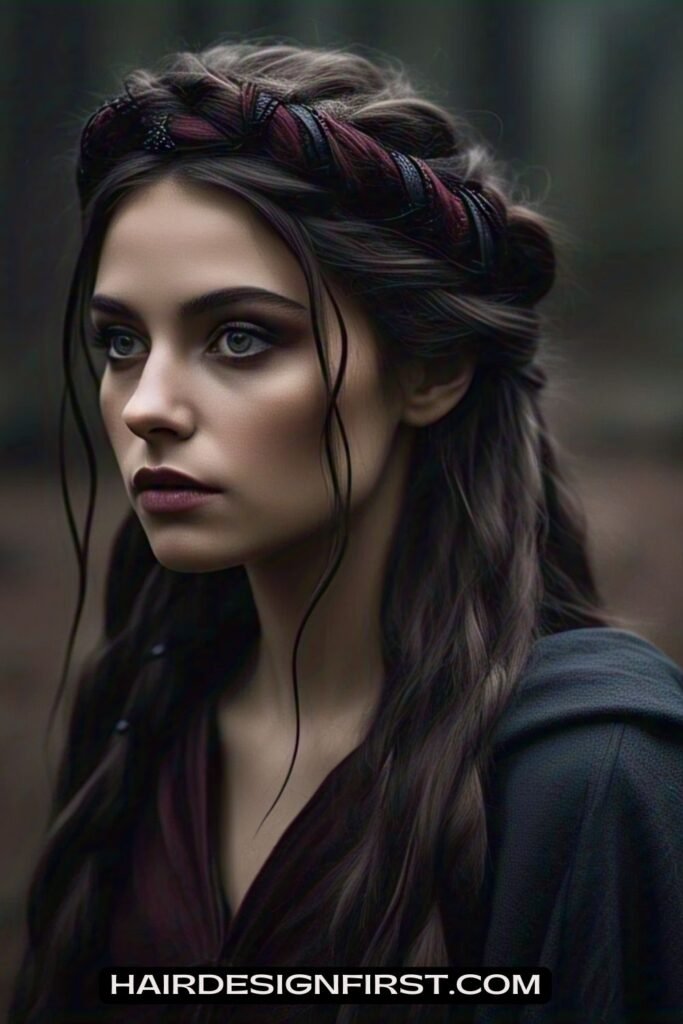 Braided Crown with Ribbons