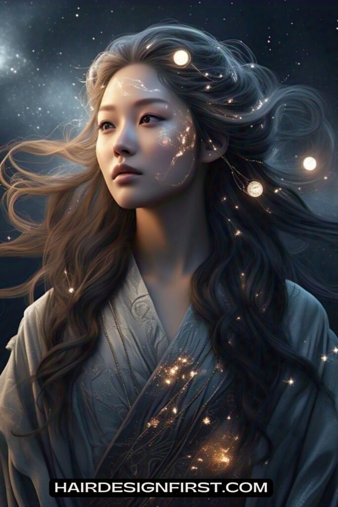 Celestial Hair Tattoos
