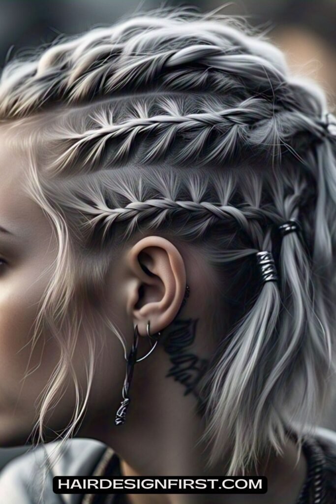 Half Braided Bob