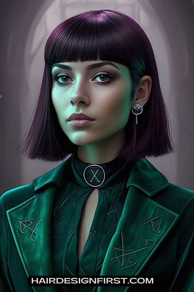 Short Bob with Blunt Bangs