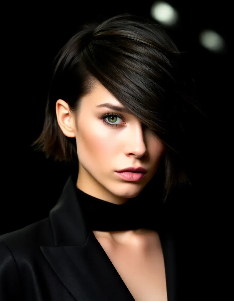 Asymmetrical Choppy Bob