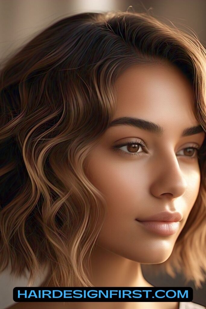 Chin-Grazing Wavy Bob