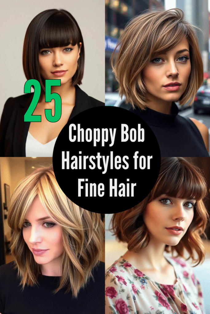 Choppy Bob Hairstyles for Fine Hair