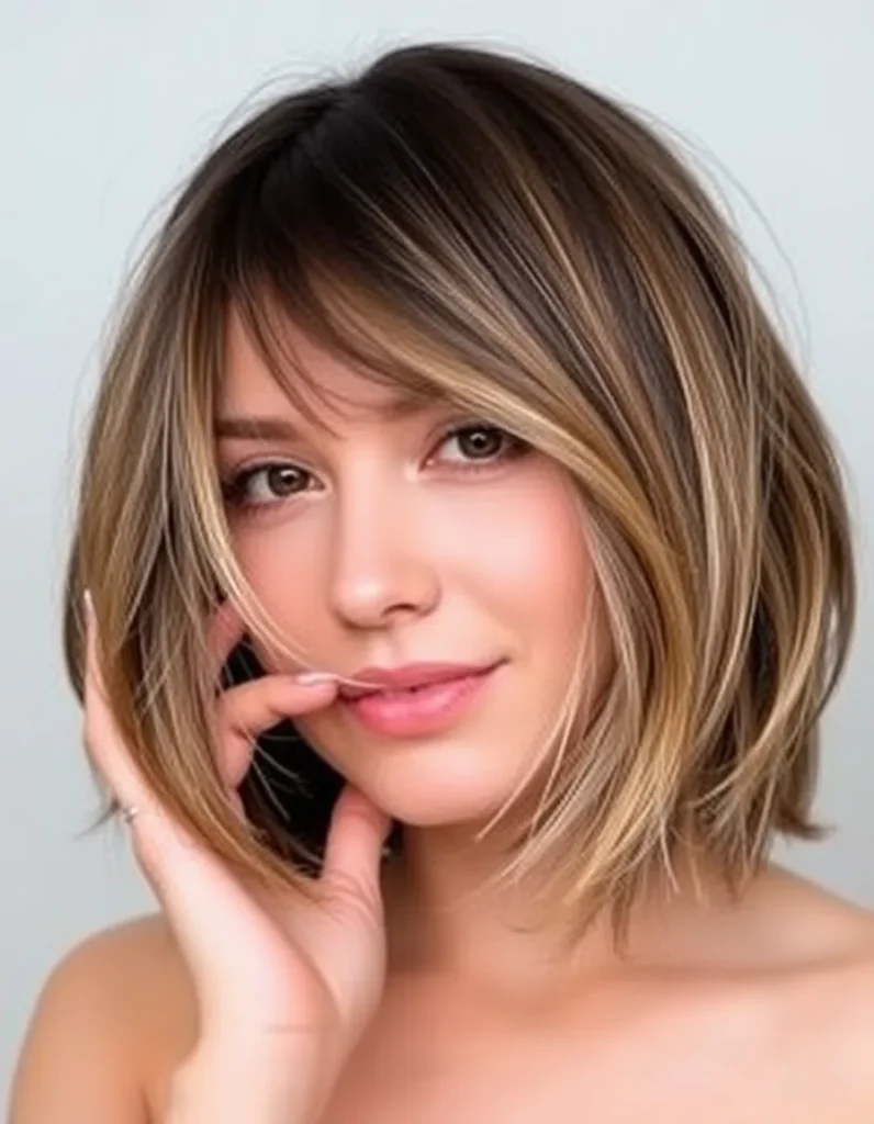 Choppy Bob with Face-Framing Layers