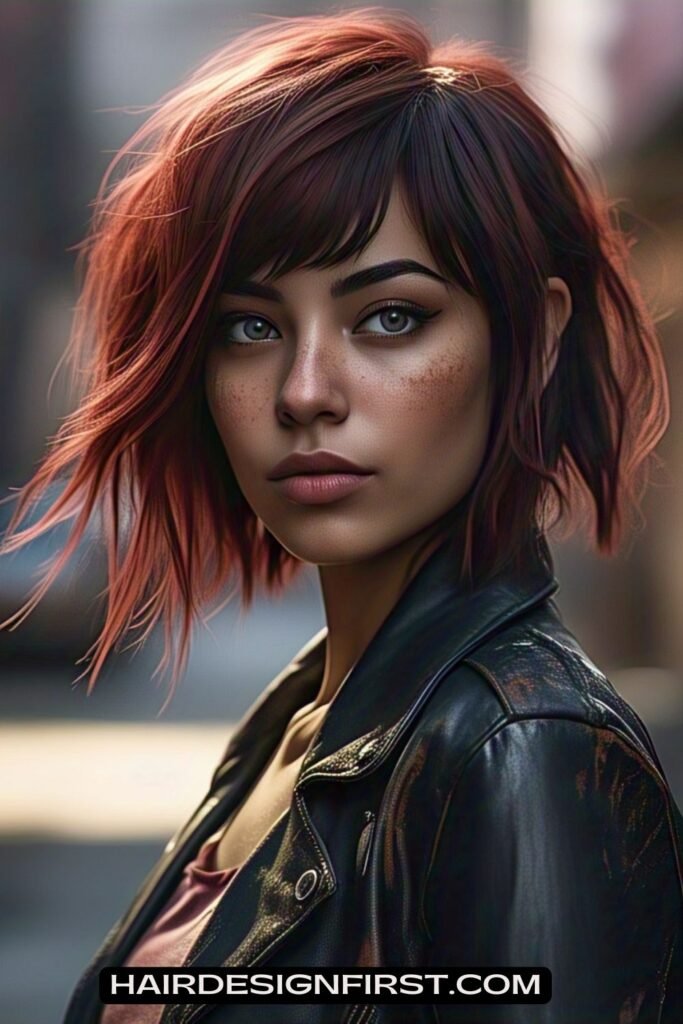 Choppy Bob with Fringe