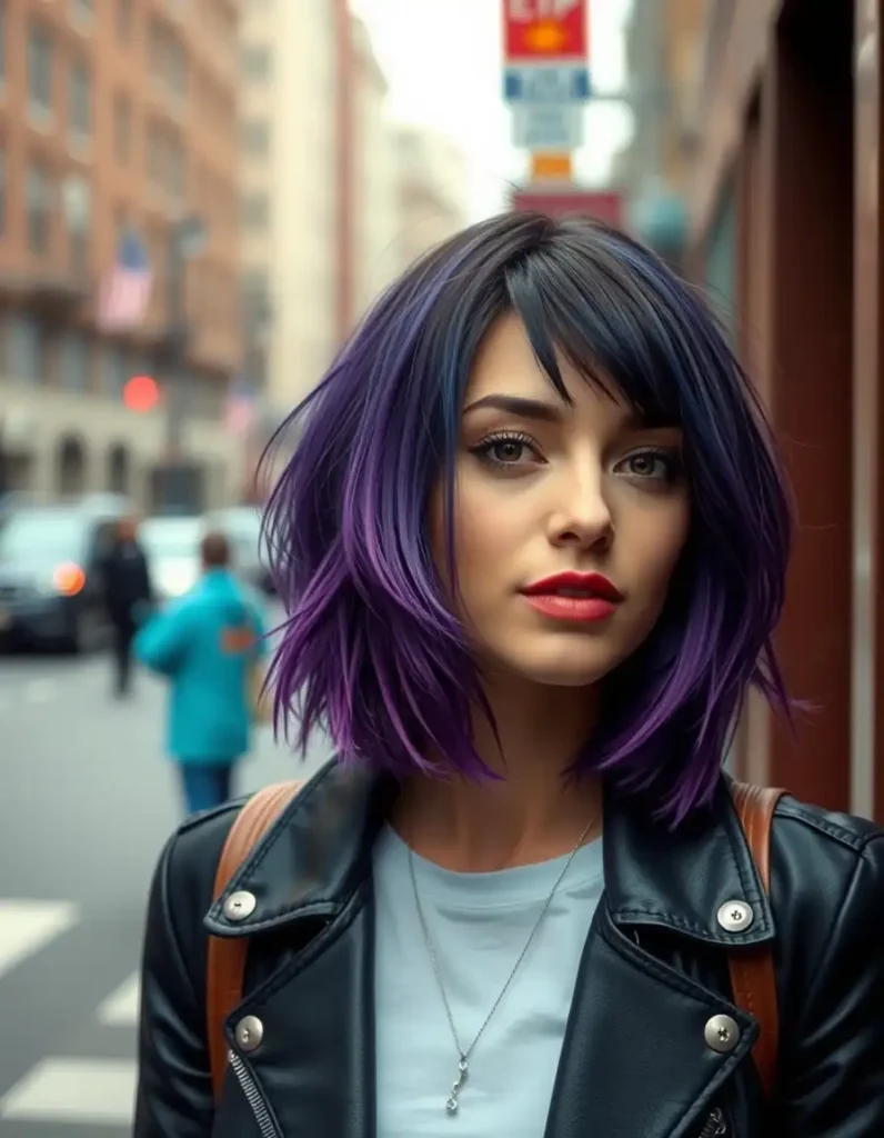 Choppy Bob with Underlights