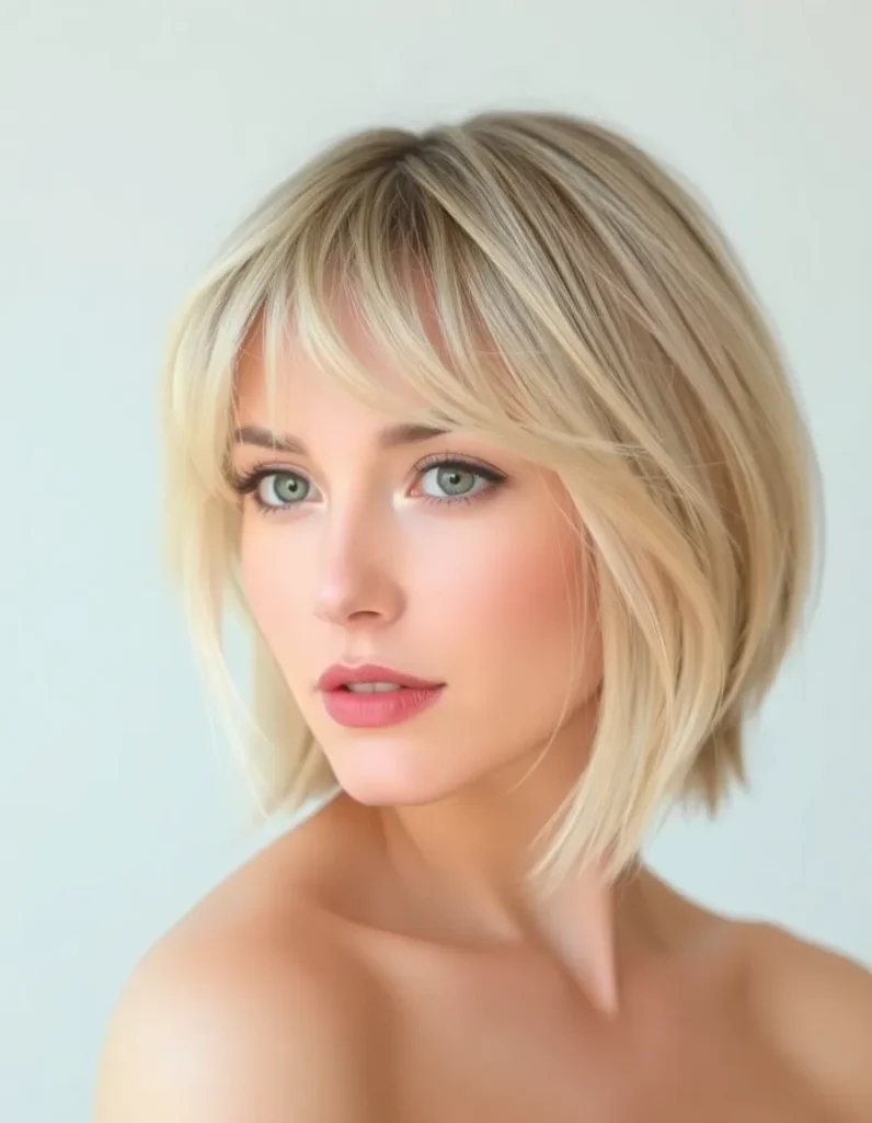 Choppy Bob with Wispy Bangs