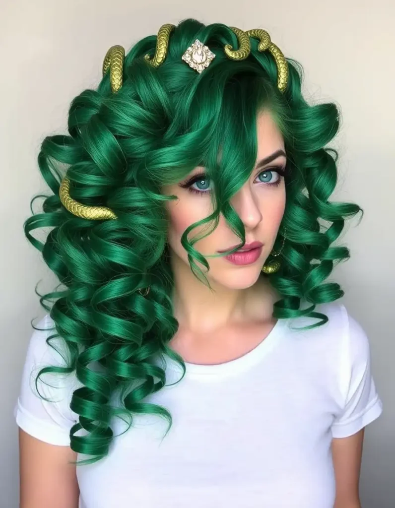 Emerald Green Curls