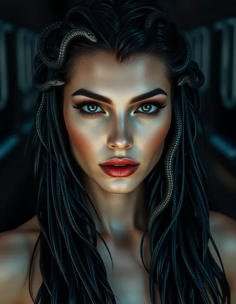 Fiery Red Medusa Curls