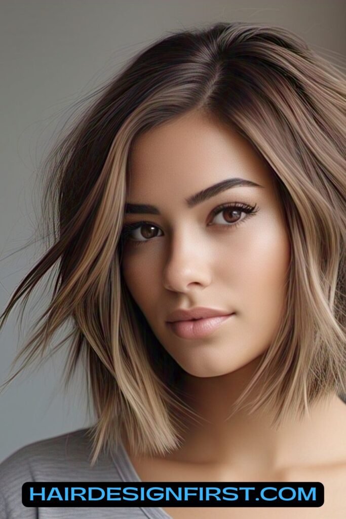 Graduated Stacked Bob with Balayage