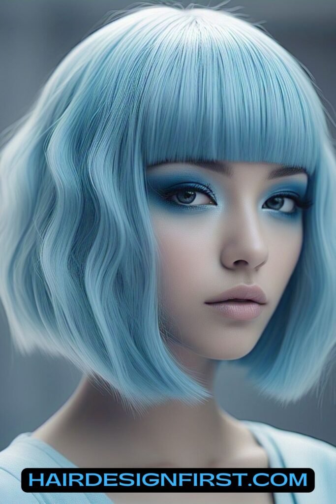 Ice Blue Fantasy Bob