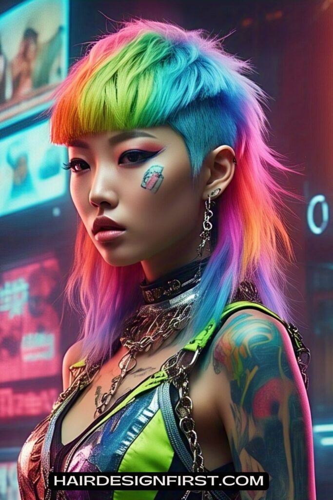 Multicolor Mullet