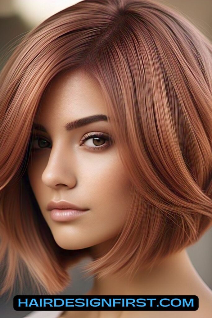 Rose Gold Stacked Bob