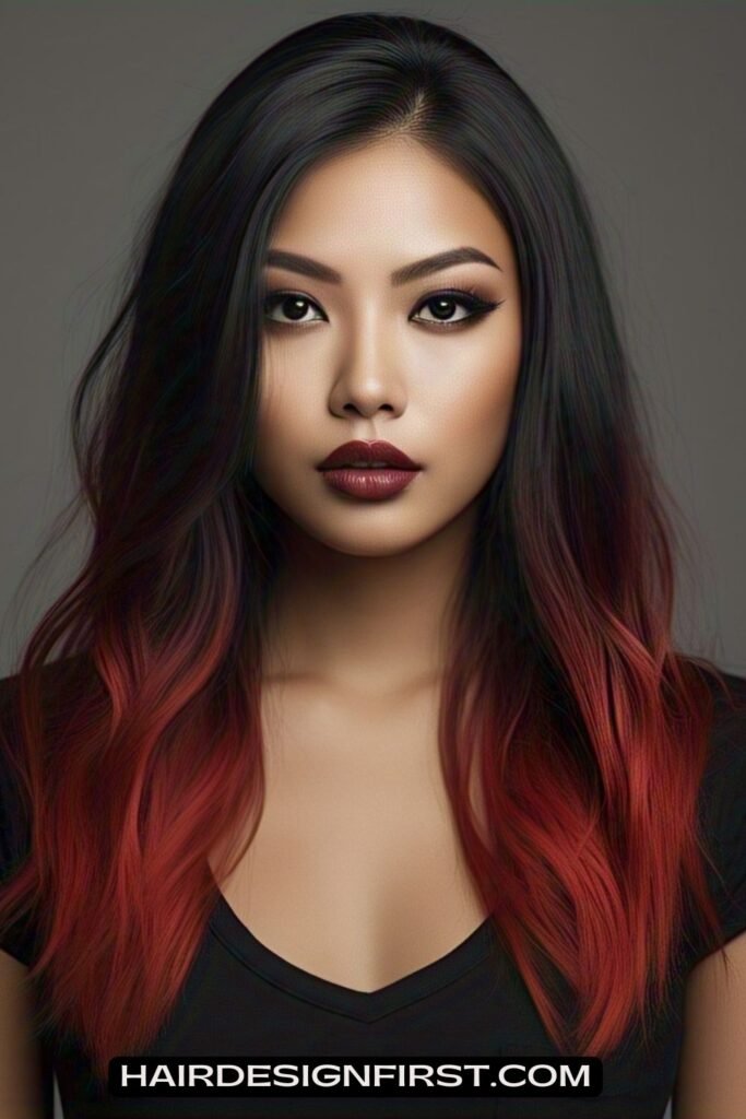 Scarlet Dip-Dye Ends