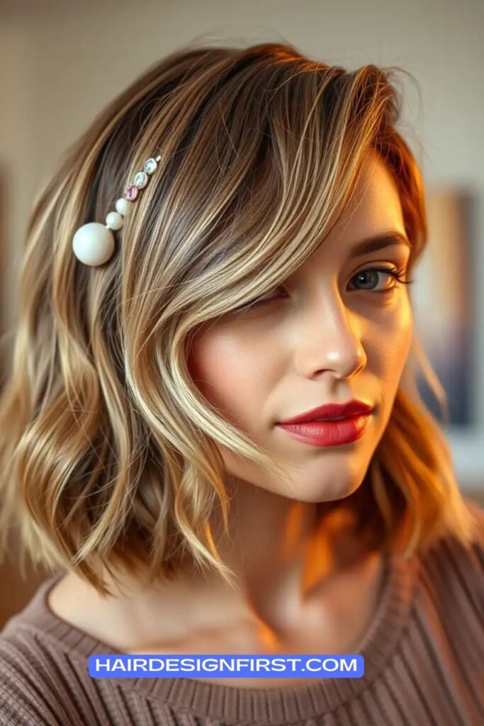 Short Hair with Hair Clips