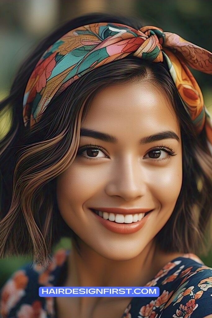 Short Hair with a Headband