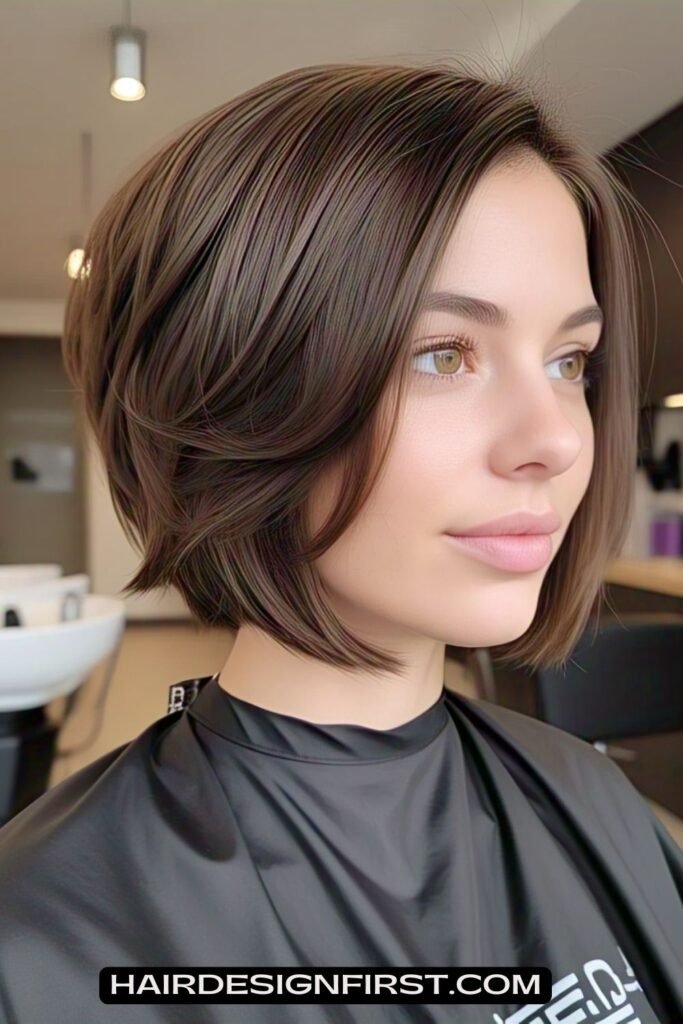 Short Inverted Stacked Bob