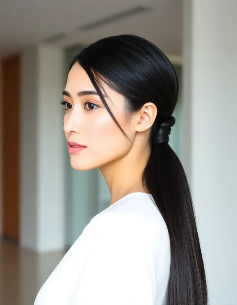 Sleek Low Ponytail