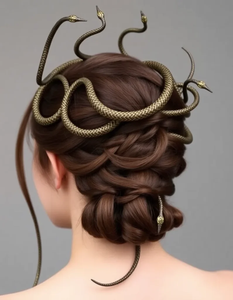 Temporary Snake Hair with Wires