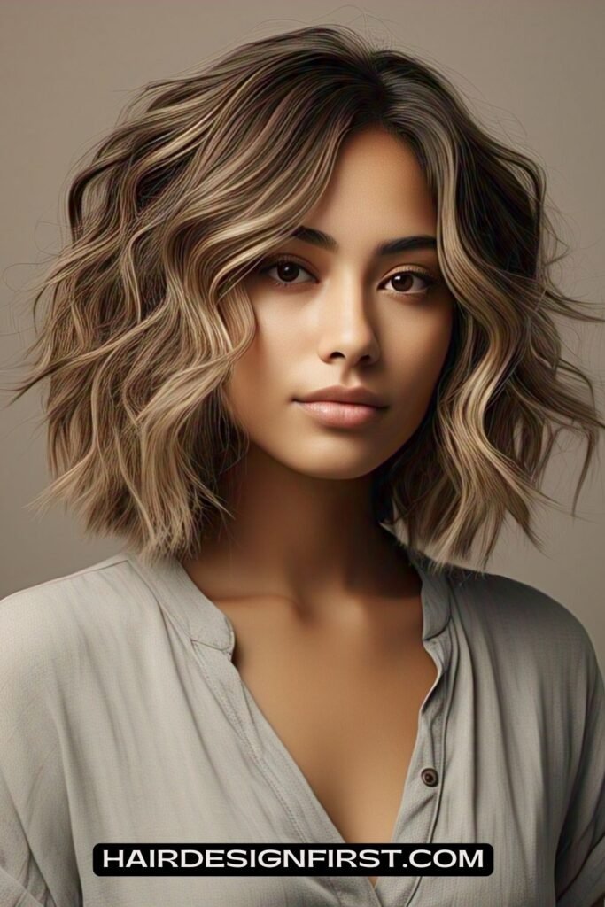 Tousled Wavy Bob