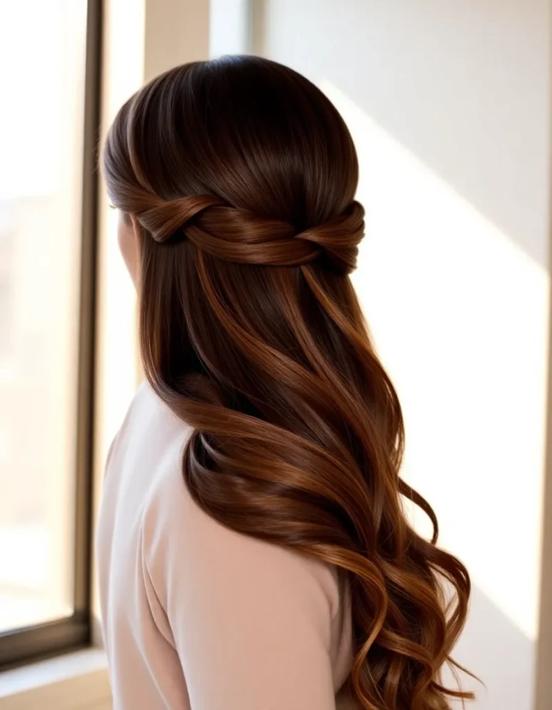 Twisted Half-Up Style