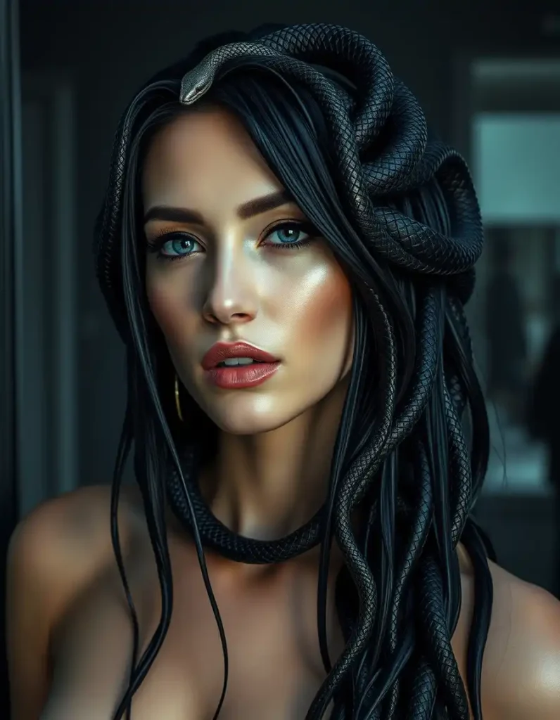 Wet Look Medusa Hair