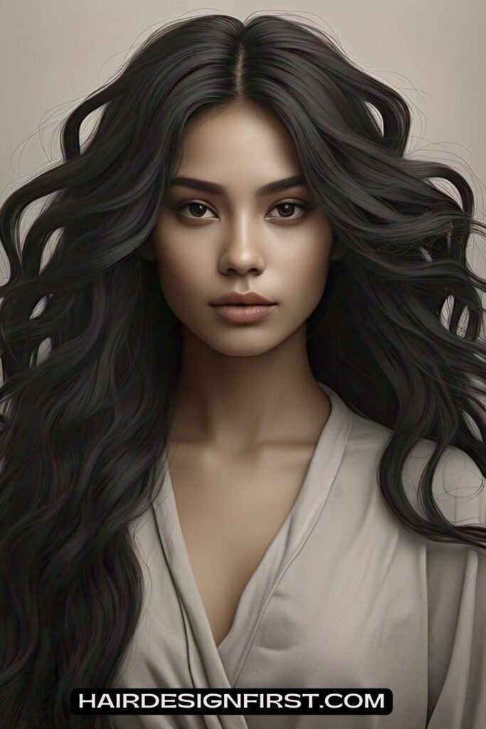 Witchy Waves with a Middle Part