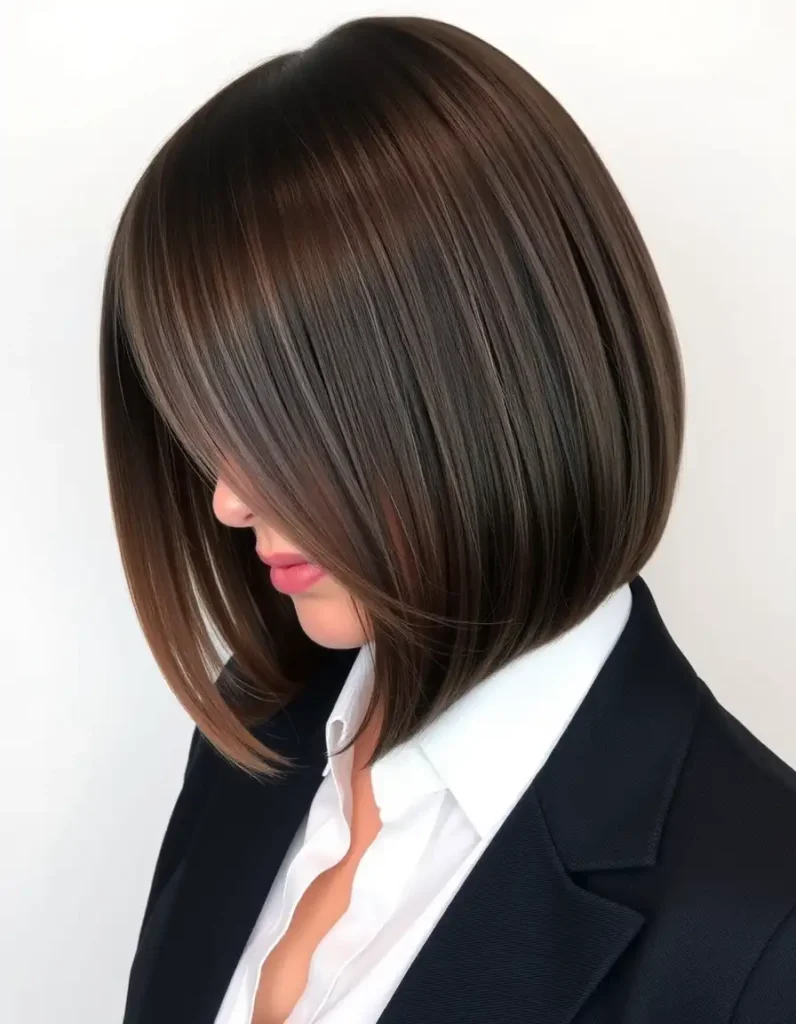 Blunt Shoulder-Length Cut with Soft Layers