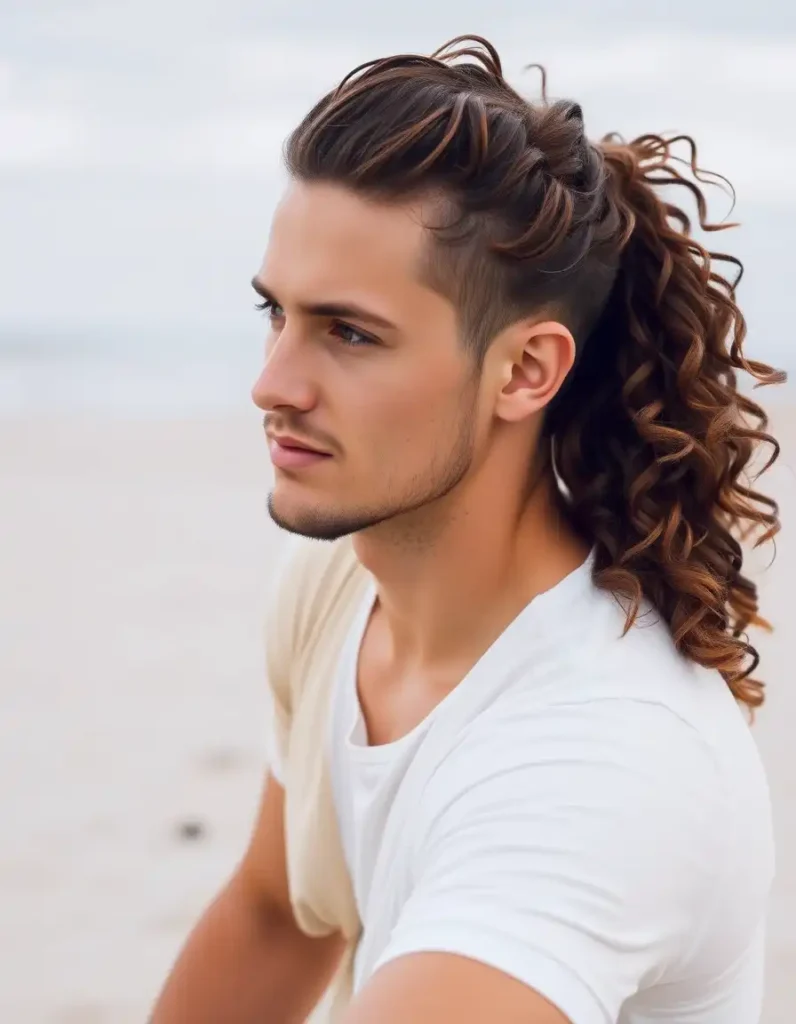 Half-Up Curly Hairstyle