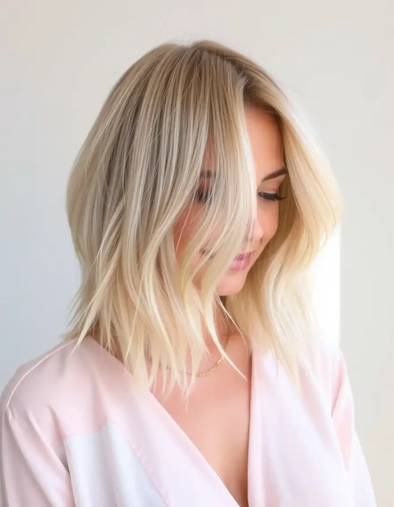 Shoulder-Length Hair with Feathered Layers