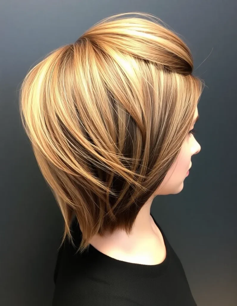 Shoulder-Length Hair with Inverted Layers