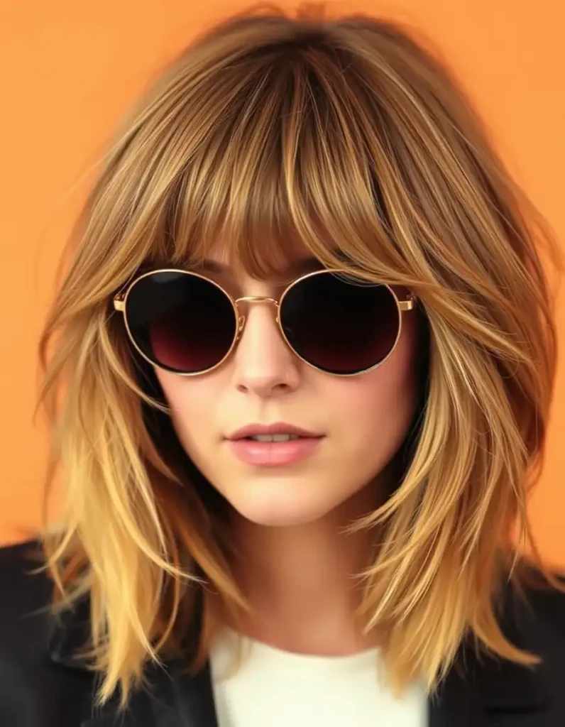 Shoulder-Length Shag with Layers