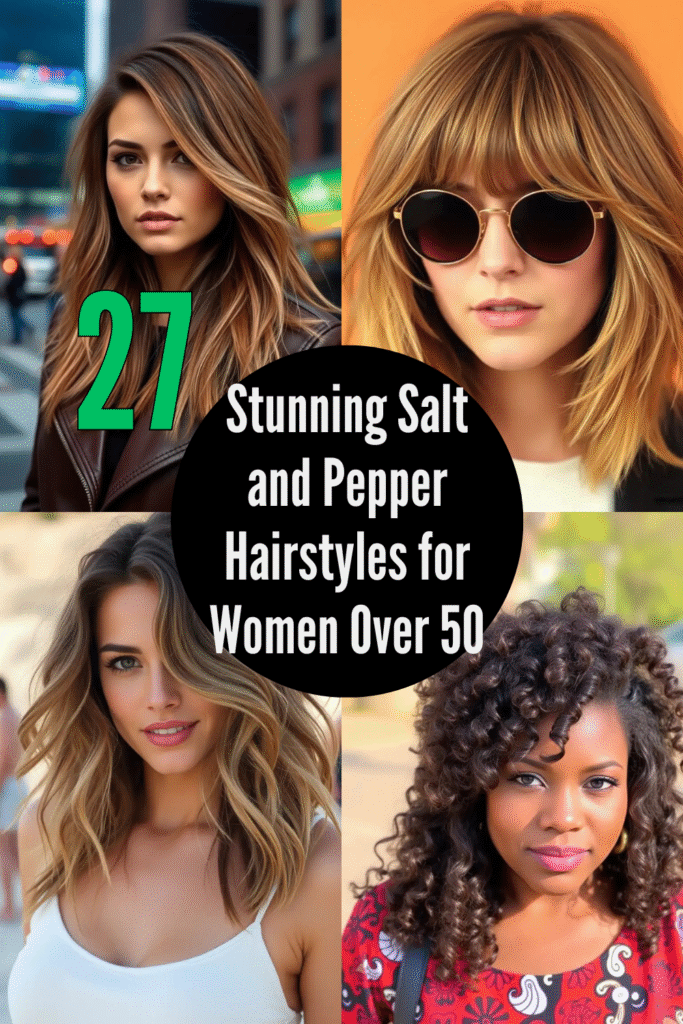 Stunning Salt and Pepper Hairstyles for Women Over 50