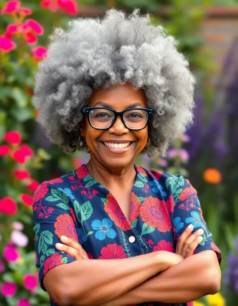 Voluminous Curly Afro
