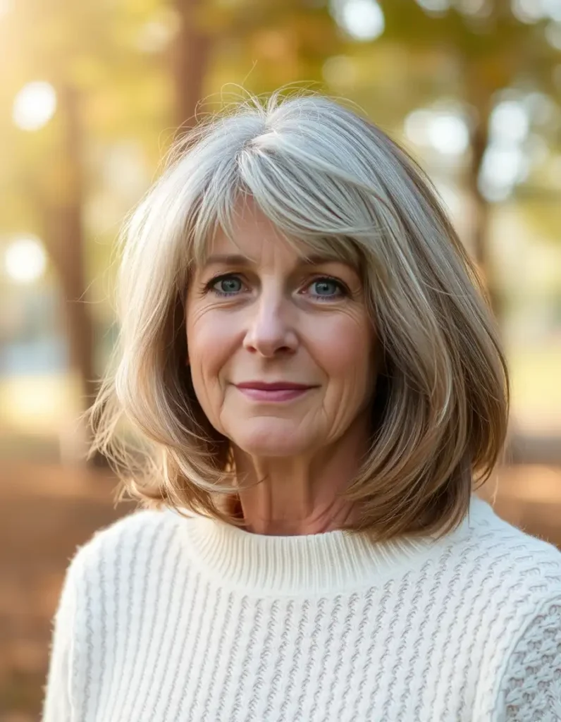 Wispy Bangs with Medium Layers